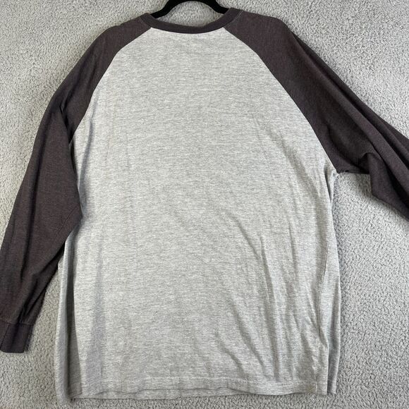 Los Angeles Chargers T-Shirt Mens 2XL Gray Brown Bolts Blue Spellout Long Sleeve - Picture 4 of 8